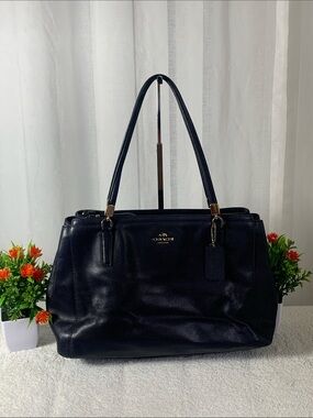 GUC Coach Navy Shoulder Bag